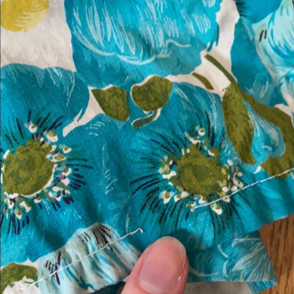 Vintage 1960’s White Cotton Floral Circle Skirt - Picture 16 of 16